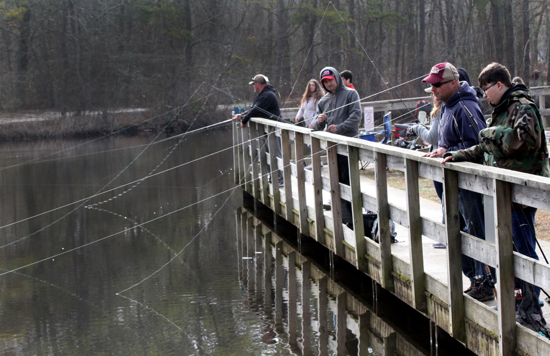 Trout fishing at Birch Grove